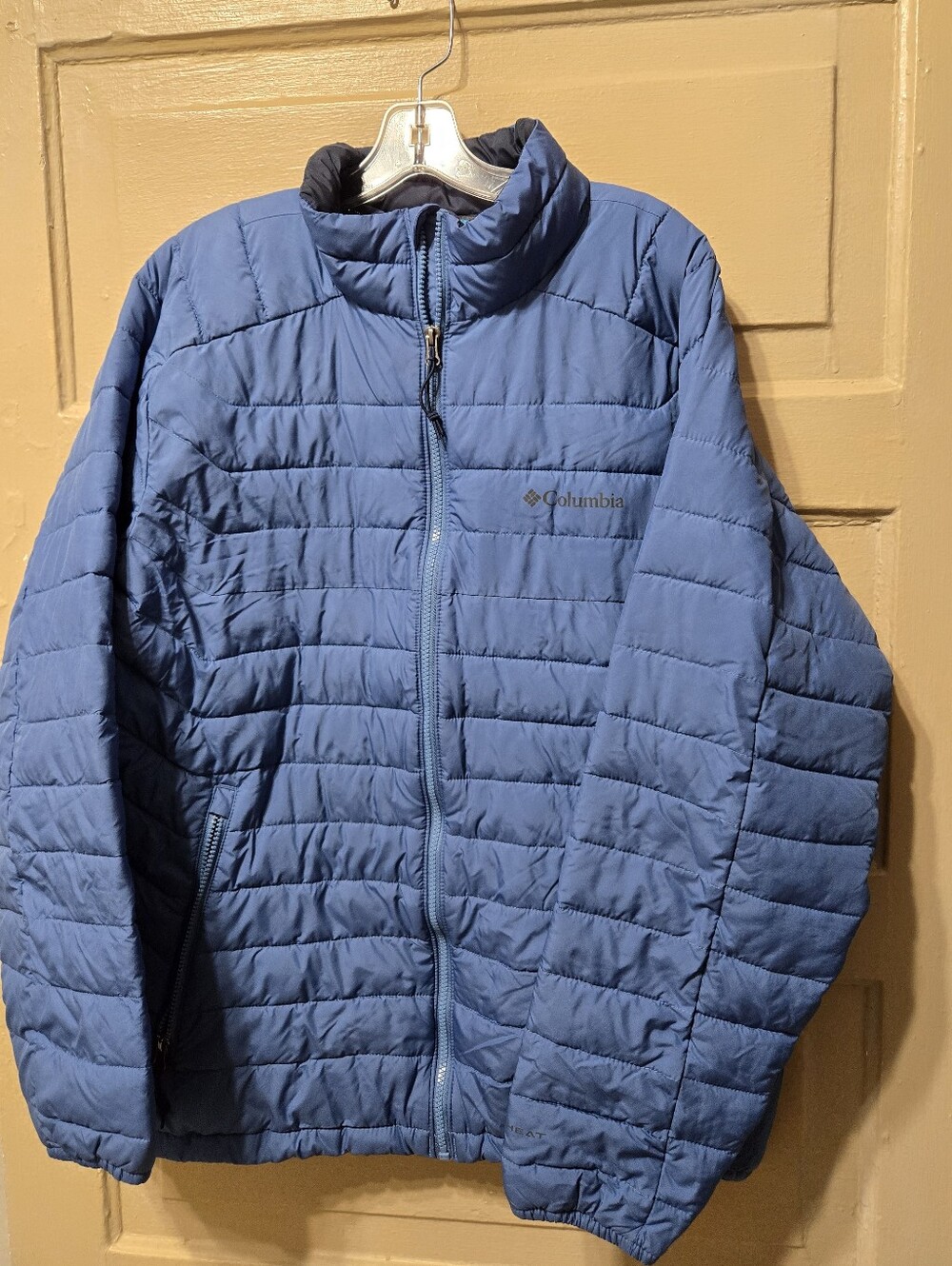Columbia Omni-Heat Blue Puffer Zip Front Jacket NWOT Size: Large